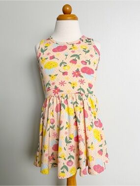 Dot Dot Smile :D Floral Cupcake Polka Dot Tank Twirl Dress